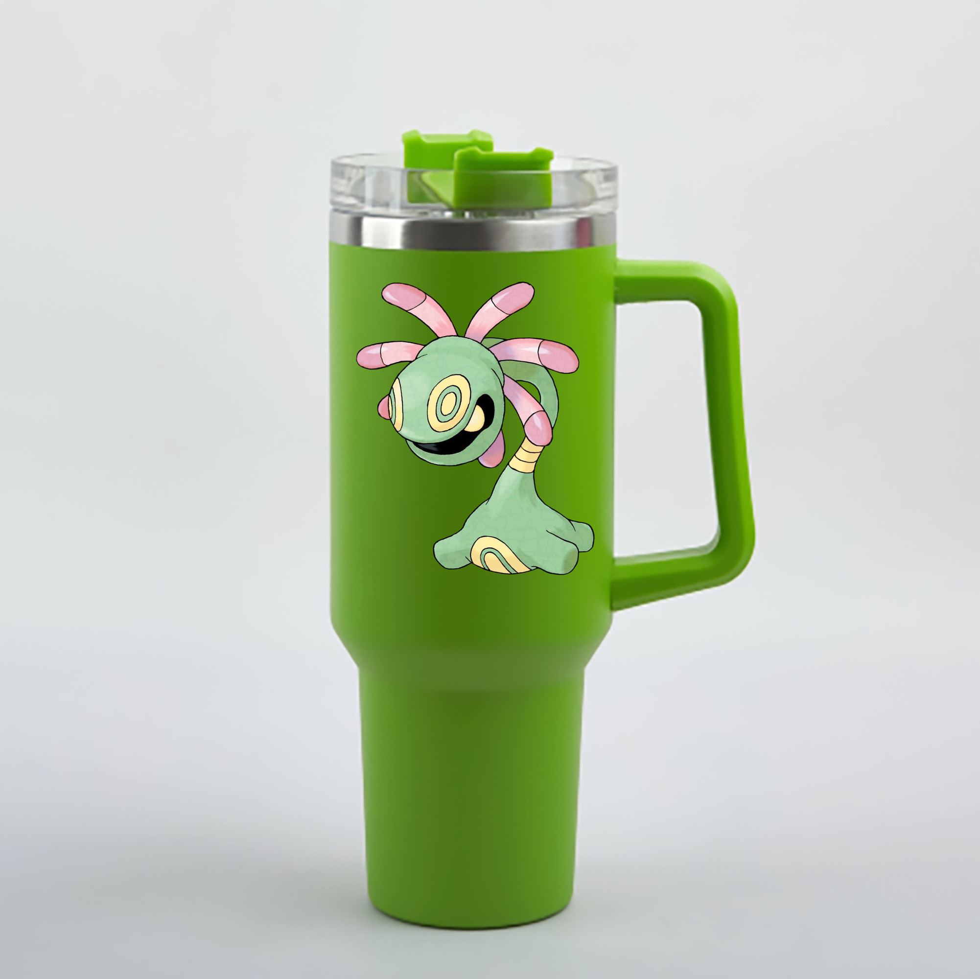 （画像用） ポケットモンスター Pokémon 1200mL車用タンブラー - クリスタルステッカー（プラスチックストロー付き）
